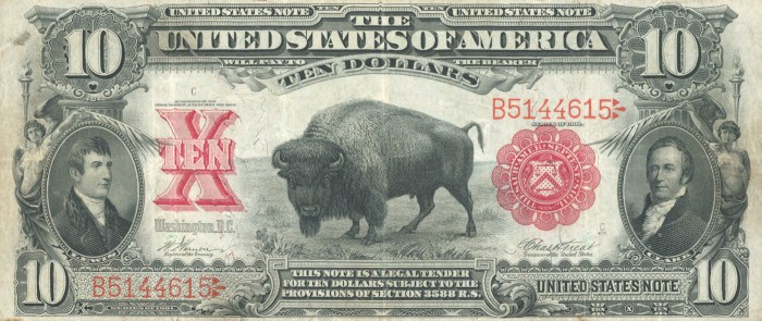 1901 10 Dollar Bill