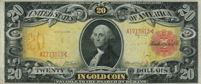 1905 20 Dollar Gold Certificate