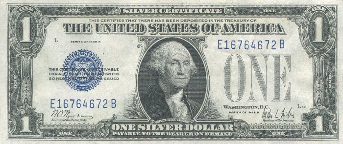 1928 One Dollar Silver Certificate