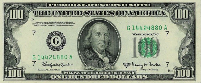 1950 Series 100 Dollar Bill