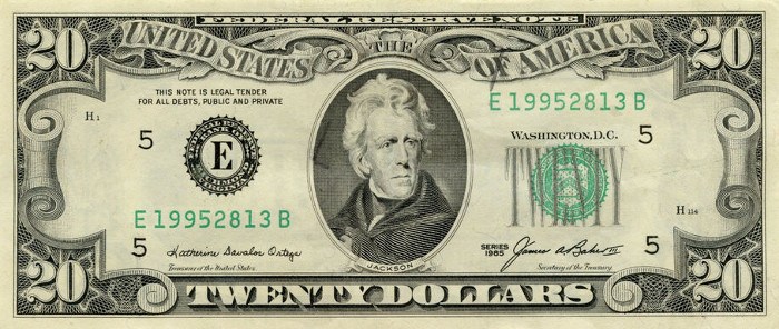 1985 20 Dollar Bill