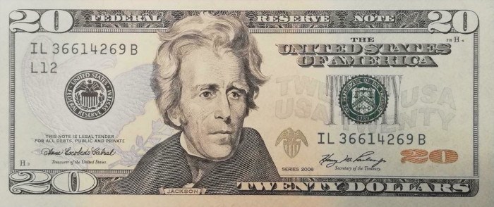 2006 20 Dollar Bill