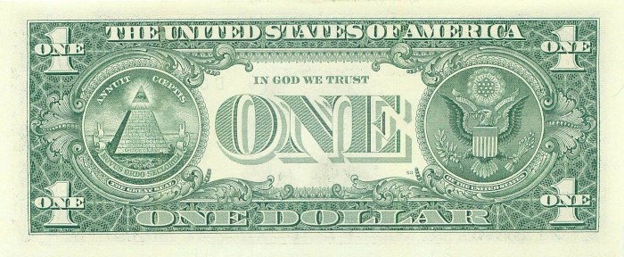 2006 One Dollar Bill Reverse