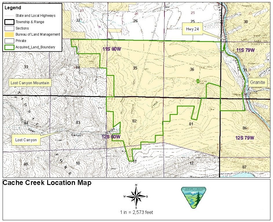 Cache Creek Map
