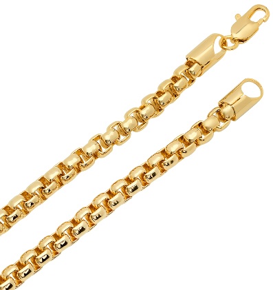 Gold Plated Box Chain Necklace