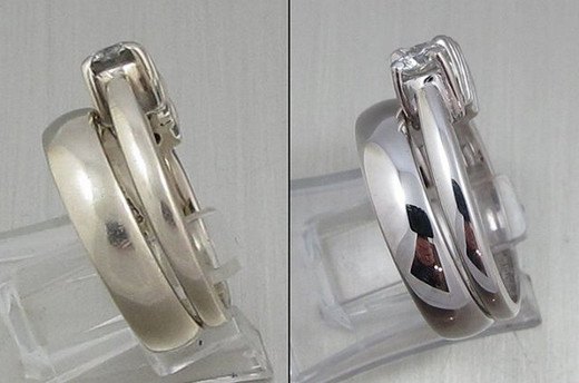 Rhodium Plating Before and After