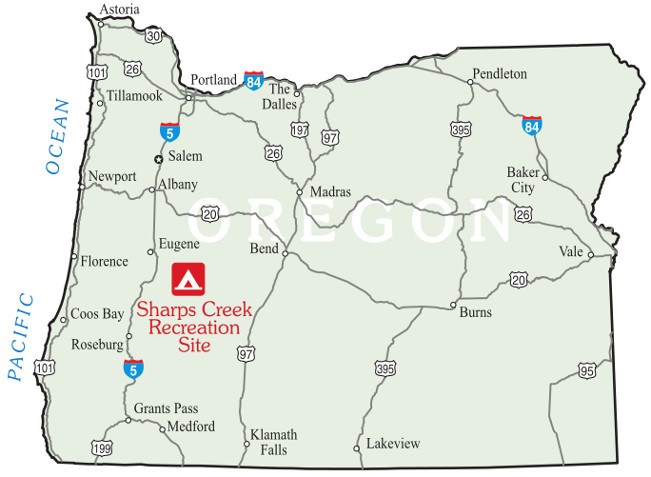 Sharps Creek Recreation Site Map