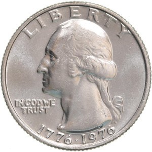 1976-D Washington Quarter Uncirculated BU Bicentennial No Problem Coin 
