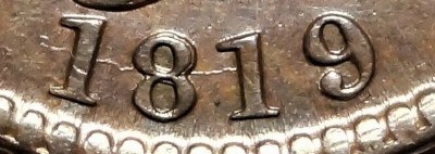 1819 Large Cent Large Date