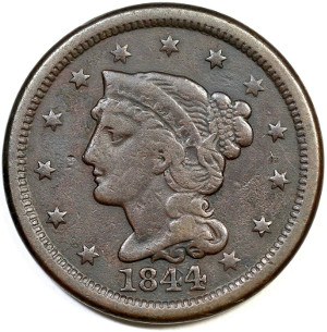 1844 Large Cent