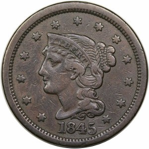 1845 Large Cent