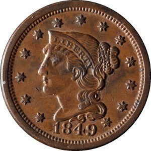 1849 Large Cent