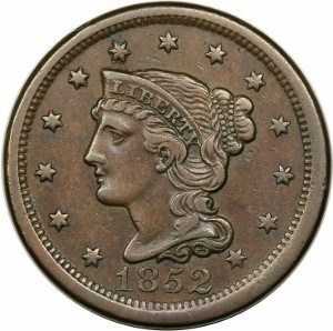 1852 Large Cent