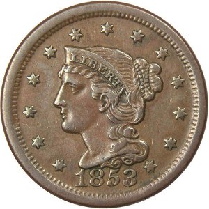 1853 Large Cent