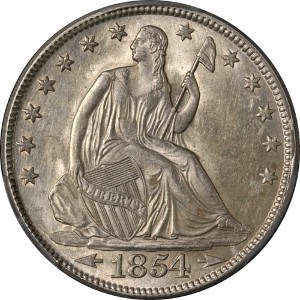 1854 Half Dollar