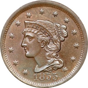 1855 Large Cent