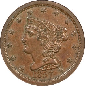 1857 Half Cent