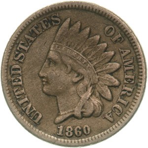 1860 Indian Head Penny