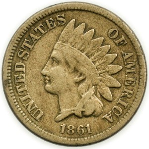 1861 Indian Head Penny