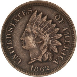 1862 Indian Head Penny