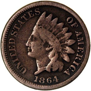 1864 Indian Head Penny