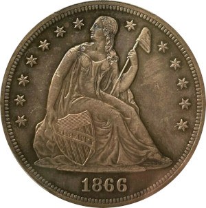 1866 Silver Dollar
