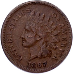 1867 Indian Head Penny