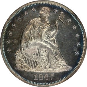 1867 Silver Dollar