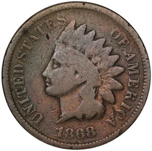 1868 Indian Head Penny