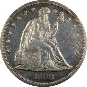 1868 Silver Dollar