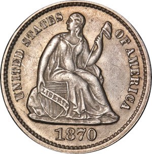 1870 Half Dime