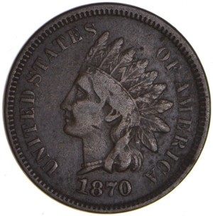 1870 Indian Head Penny