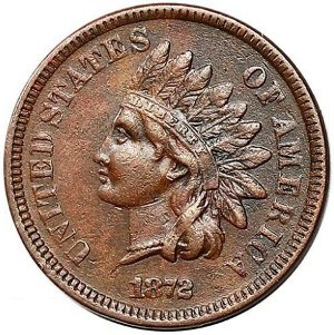 1872 Indian Head Penny