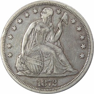 1872 Silver Dollar