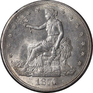 1874 Trade Dollar