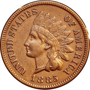 1885 Indian Head Penny