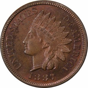 1887 Indian Head Penny