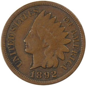 1892 Indian Head Penny