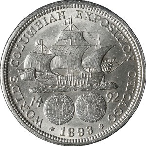 1893 Columbian Half Dollar Reverse