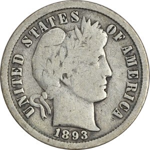 1893 Dime