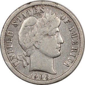 1906 Dime