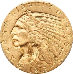 1913 Indian Head Half Eagle