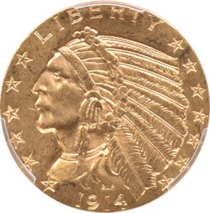 1914 Indian Head Half Eagle