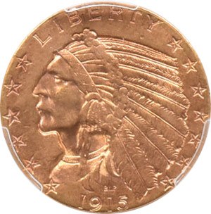 1915 Indian Head Half Eagle