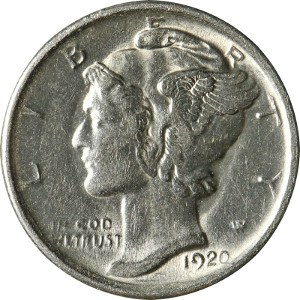 1920 Dime