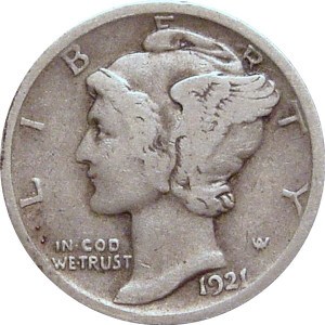 1921 Dime