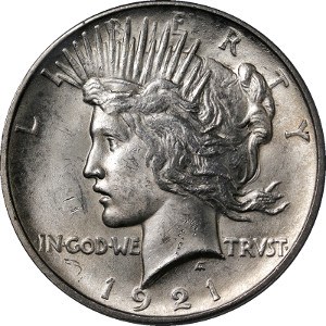 1921 Peace Dollar