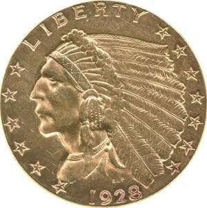 1928 Indian Head Quarter Eagle