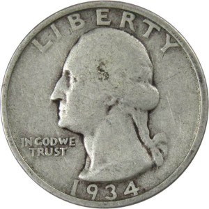 1934 Quarter