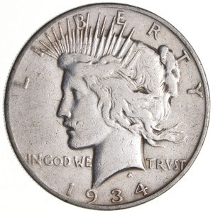 1934 Silver Dollar